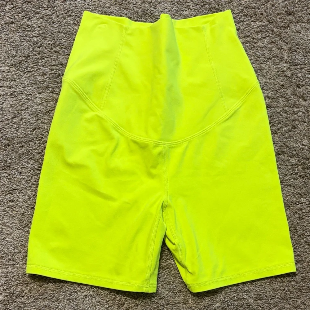 Free People Movement x Hatch Never‎ Better Neon Athletic Maternity Shorts Small